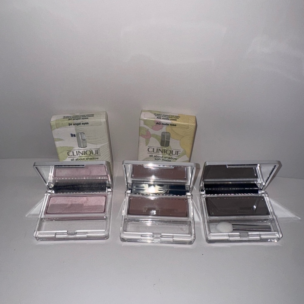 Clinique All About Shadow Eyeshadow Lot of Three